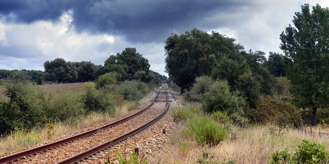 Linha de caminho de ferro (Aldeia da Mata)