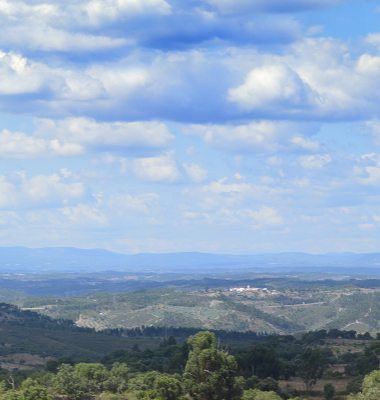 Panorâmica no caminho para Vila Flor