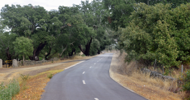 Estrada perto de Póvoa e Meadas