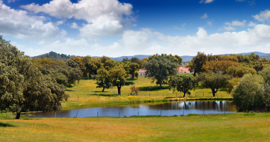 Lago entre Assumar e Urra