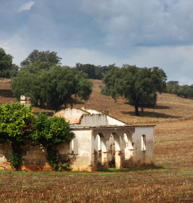 Monte em ruínas entre Stº Amaro e Sousel