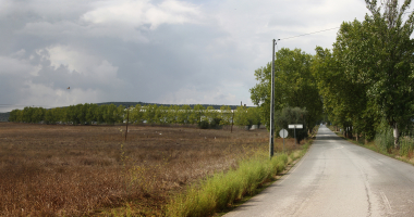 Cemitério e estrada para o Cano